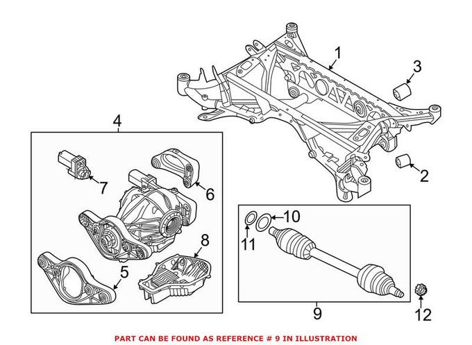 BMW CV Axle Assembly - Rear Driver Left 33212284615